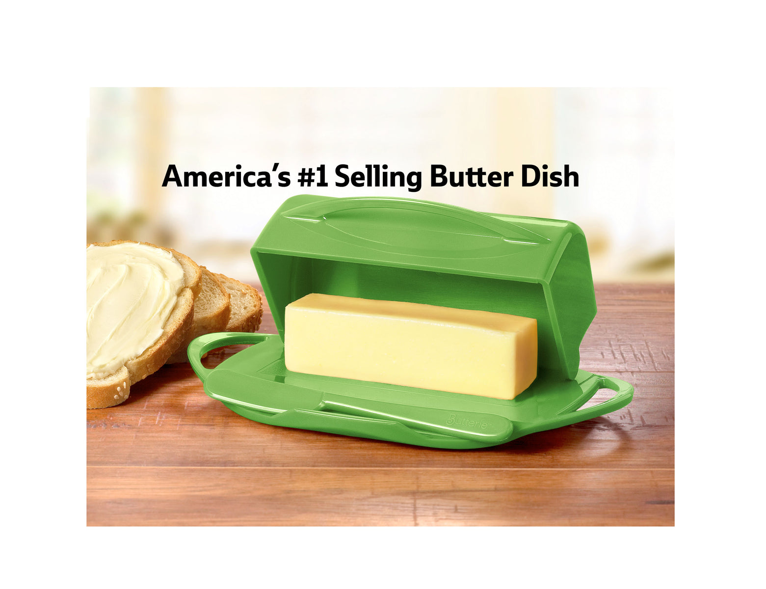 Butter Dish with Lid, Butter Container Holds for Countertop